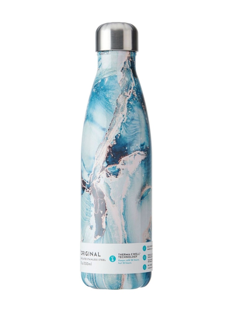 S’well Marble Insulated Durable Water Bottle 500ml - Image 7 of 7 S’well Marble Insulated Durable Water Bottle 500ml - Image 7 of 7