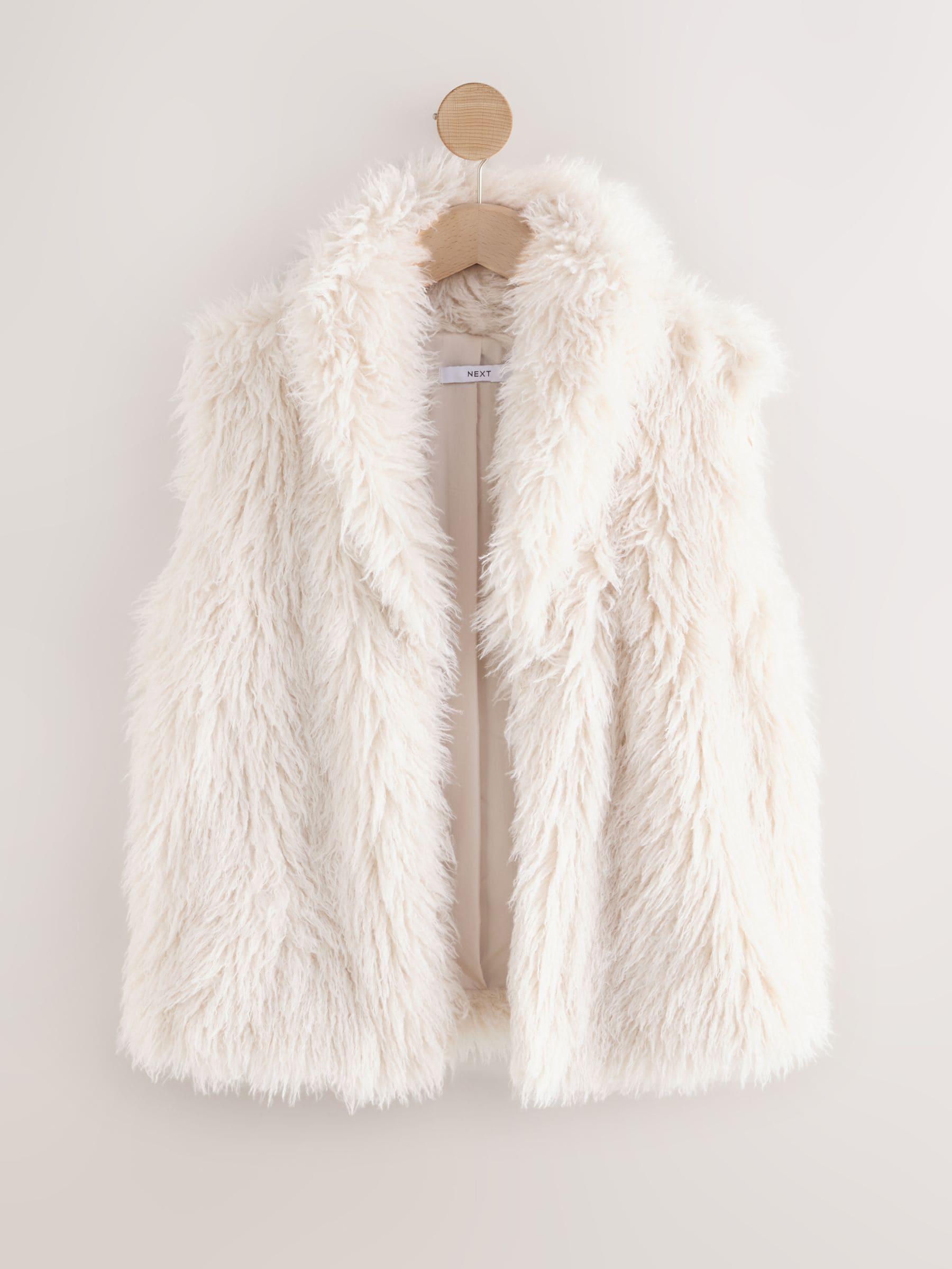 Buy Ecru Faux Fur Gilet from the Next UK online shop
