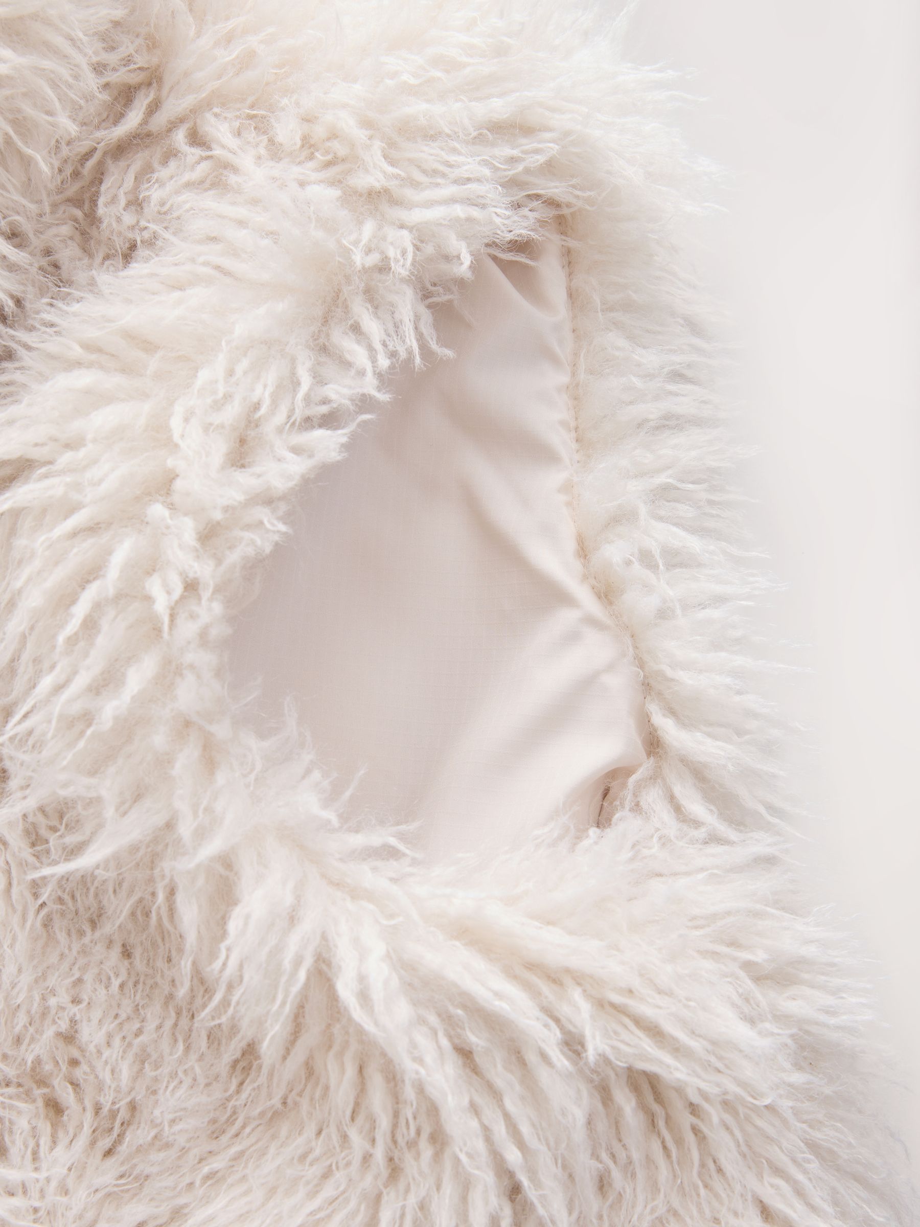 Buy Ecru Faux Fur Gilet from the Next UK online shop