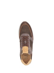 Dune London Brown Teffy Colourblock Runner Trainers - Image 4 of 5