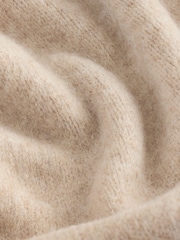 Laura Ashley Oatmeal Crew Neck Jumper With A Touch Of Wool - Image 3 of 3