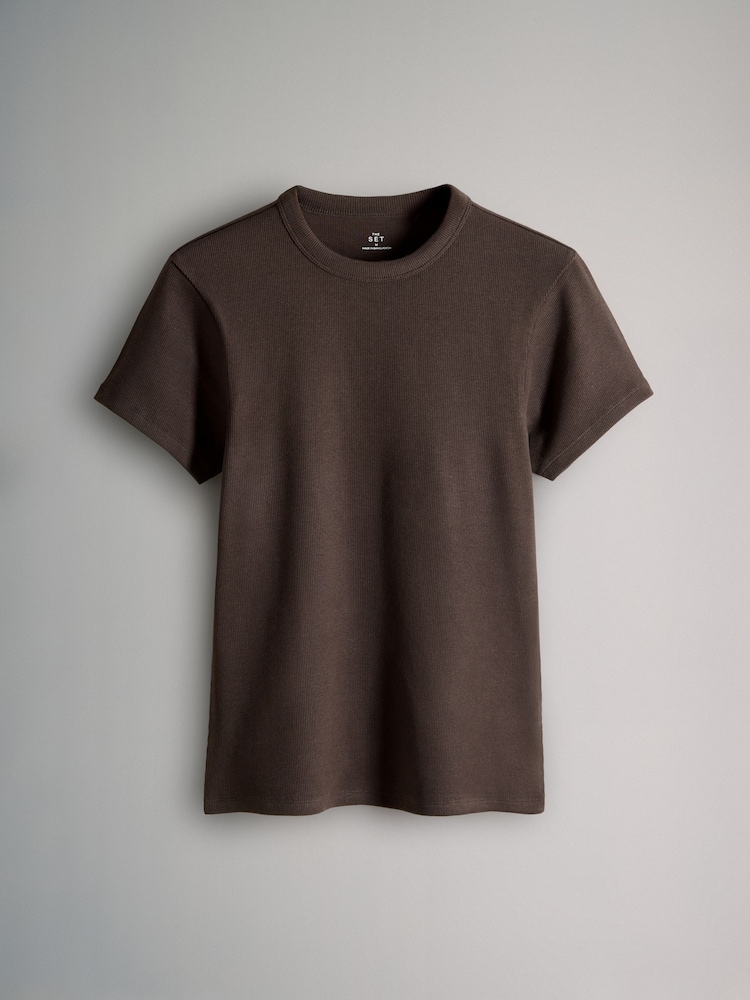 The Set 3 Pack Ultimate Ribbed Vest Short Sleeve Long Sleeve T-Shirts - Imagem 2 de 7