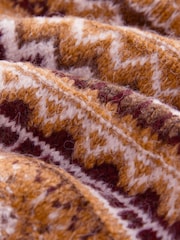 Laura Ashley Mustard Yellow Fair Isle Knitted Tank Top - Image 7 of 7