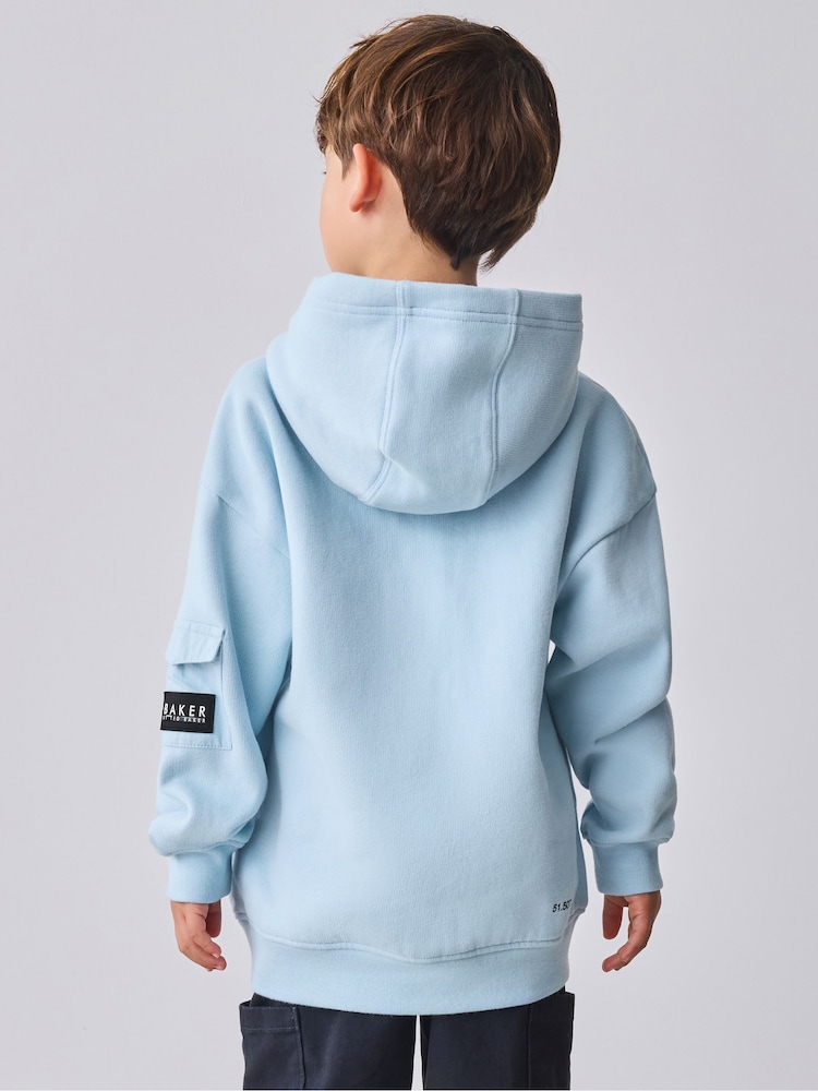 Baker by Ted Baker Oversized Embossed Hoodie - Image 2 of 11