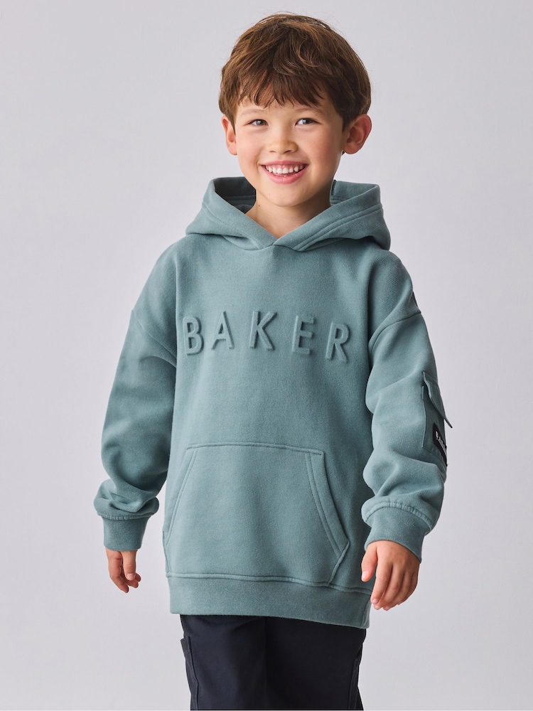 Baker by Ted Baker Oversized Embossed Hoodie - Image 1 of 11