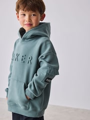 Baker by Ted Baker Oversized Embossed Hoodie - Image 3 of 11