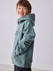 Baker by Ted Baker Oversized Embossed Hoodie - Image 4 of 11