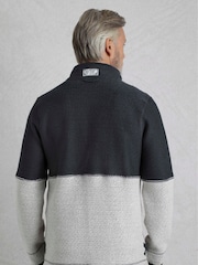 Weird Fish Blue Kielder 1/4 Zip Limited Edition Macaroni Fleece - Image 2 of 8