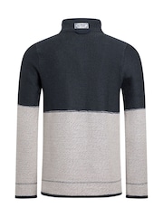 Weird Fish Blue Kielder 1/4 Zip Limited Edition Macaroni Fleece - Image 8 of 8