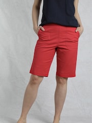 Weird Fish Red Kinnie Summer Shorts - Image 1 of 8