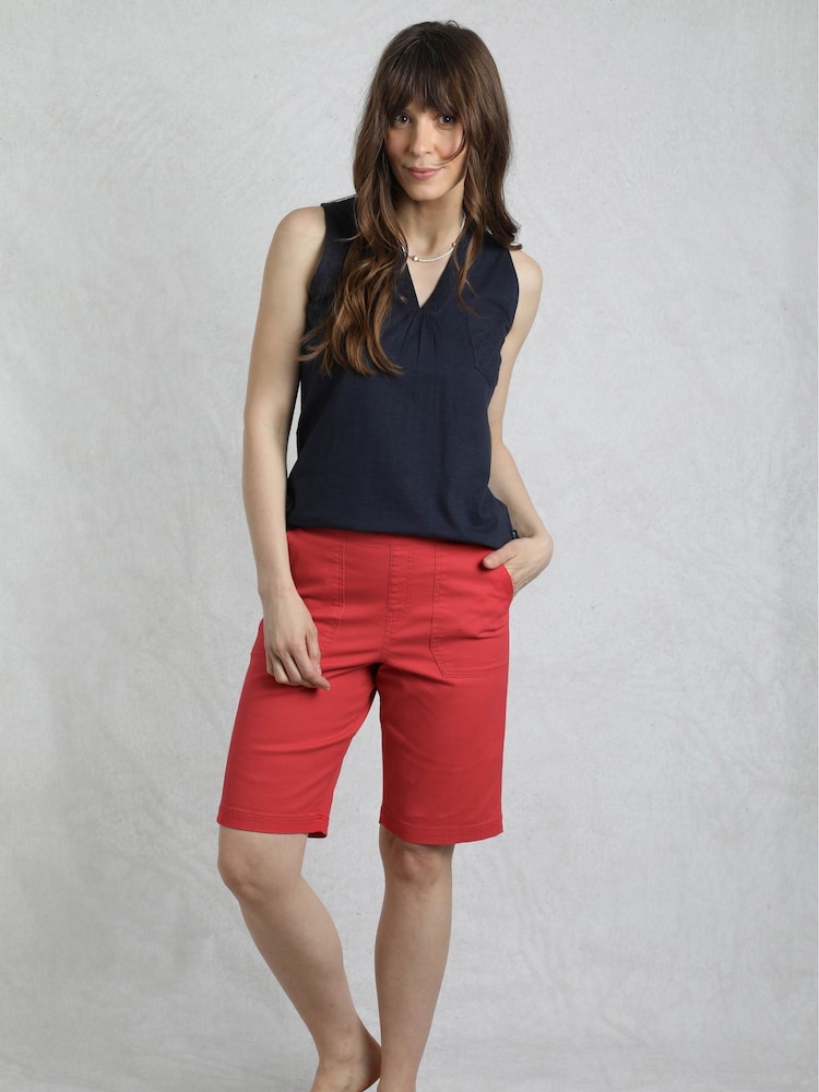 Weird Fish Red Kinnie Summer Shorts - Image 3 of 8