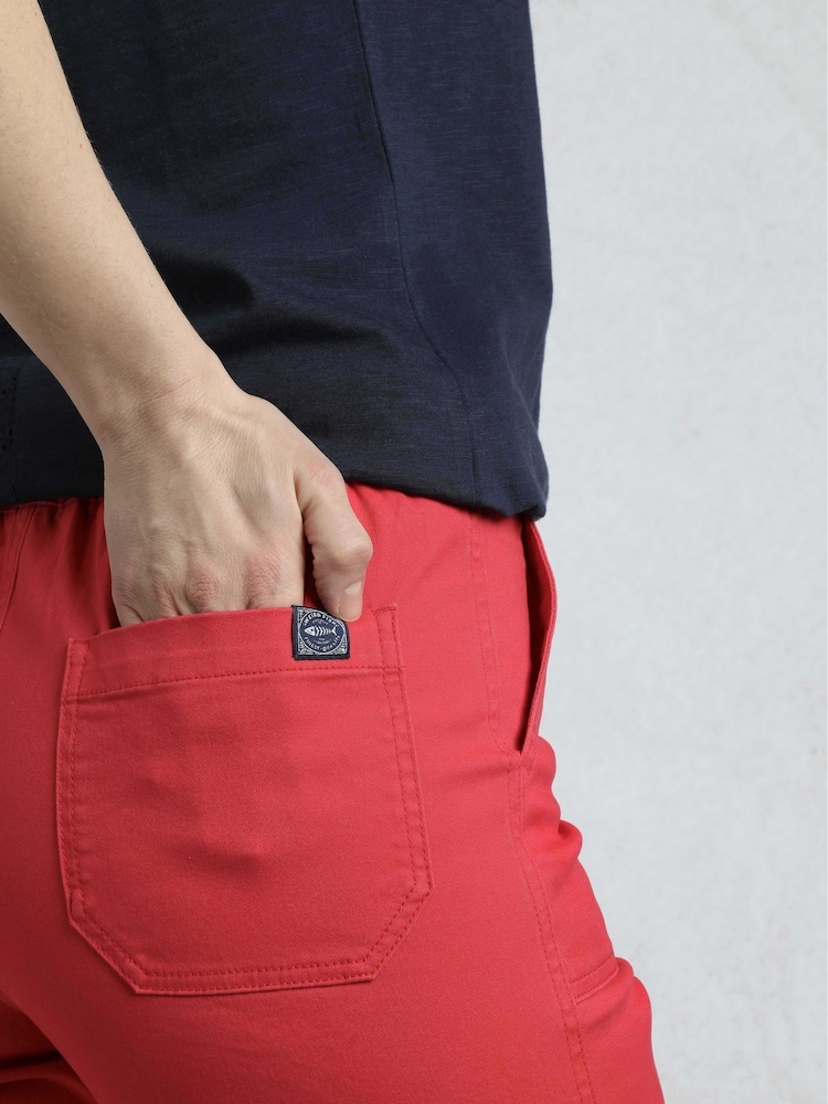 Weird Fish Red Kinnie Summer Shorts - Image 4 of 8