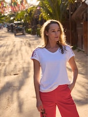 Weird Fish Red Kinnie Summer Shorts - Image 6 of 8