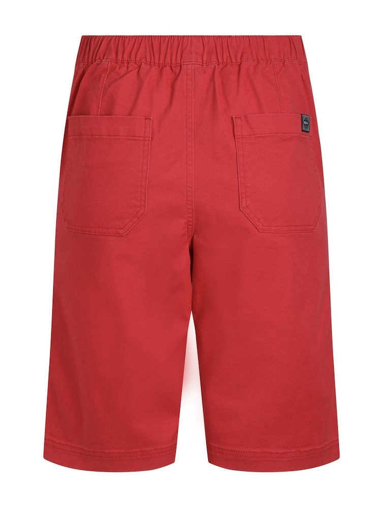 Weird Fish Red Kinnie Summer Shorts - Image 8 of 8 Weird Fish Red Kinnie Summer Shorts - Image 8 of 8