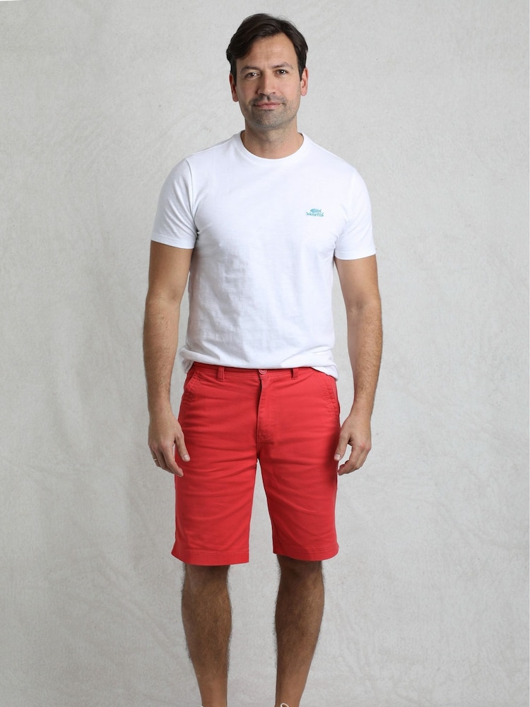Weird Fish Red Rayburn Flat Front Shorts - Image 2 of 7