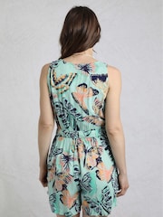 Weird Fish Mare Viscose Printed Playsuit - Imagen 2 de 7