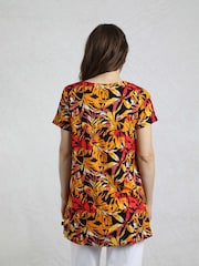 Weird Fish Brown Nuri Viscose Printed Tunic - Image 2 of 7