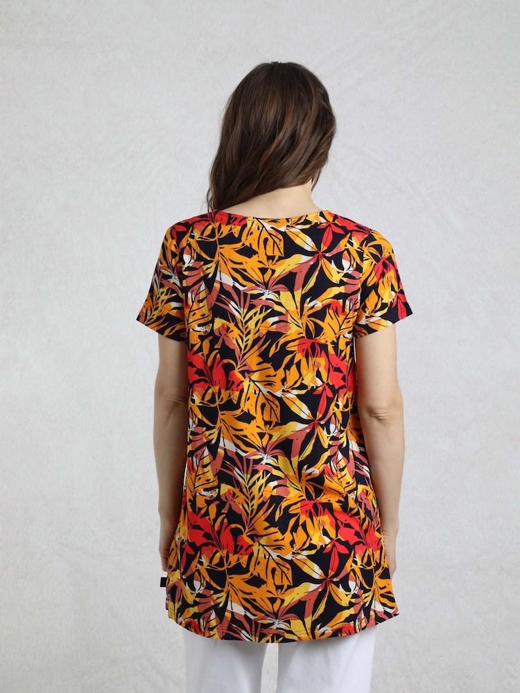 Weird Fish Brown Nuri Viscose Printed Tunic - Image 2 of 7