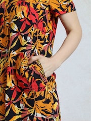 Weird Fish Brown Nuri Viscose Printed Tunic - Image 5 of 7