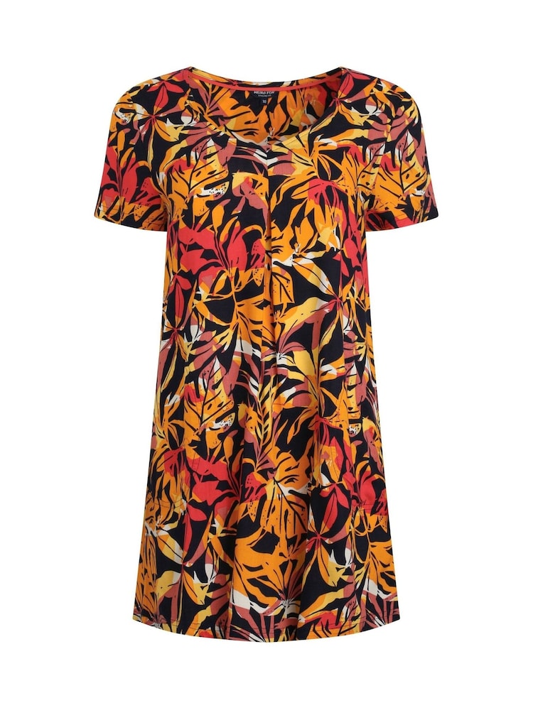 Weird Fish Brown Nuri Viscose Printed Tunic - Image 7 of 7