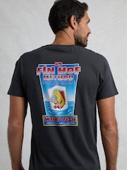Weird Fish Blue Fin Hof Heritage Wash Artist 100% Cotton T-Shirt - Image 2 of 5