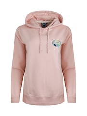 Weird Fish Pink Kira Graphic Pop Over Hoodie - Image 8 of 8