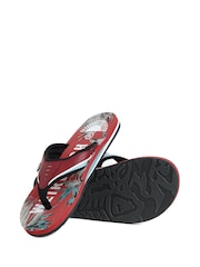 Weird Fish Red Lexington Printed Sandals - Image 3 of 3