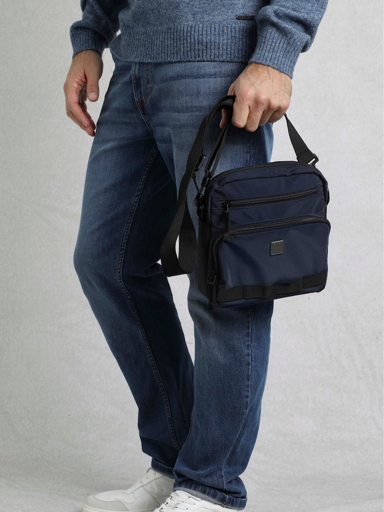 Weird Fish Blue Crowley Commuter Cross-Body Bag - Image 7 of 7