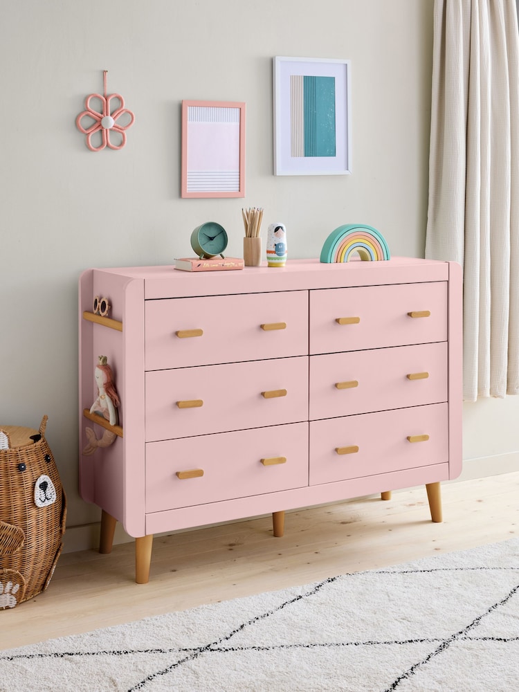 Dusky Pink Kids Alix Chest Of Drawers - Image 1 of 9