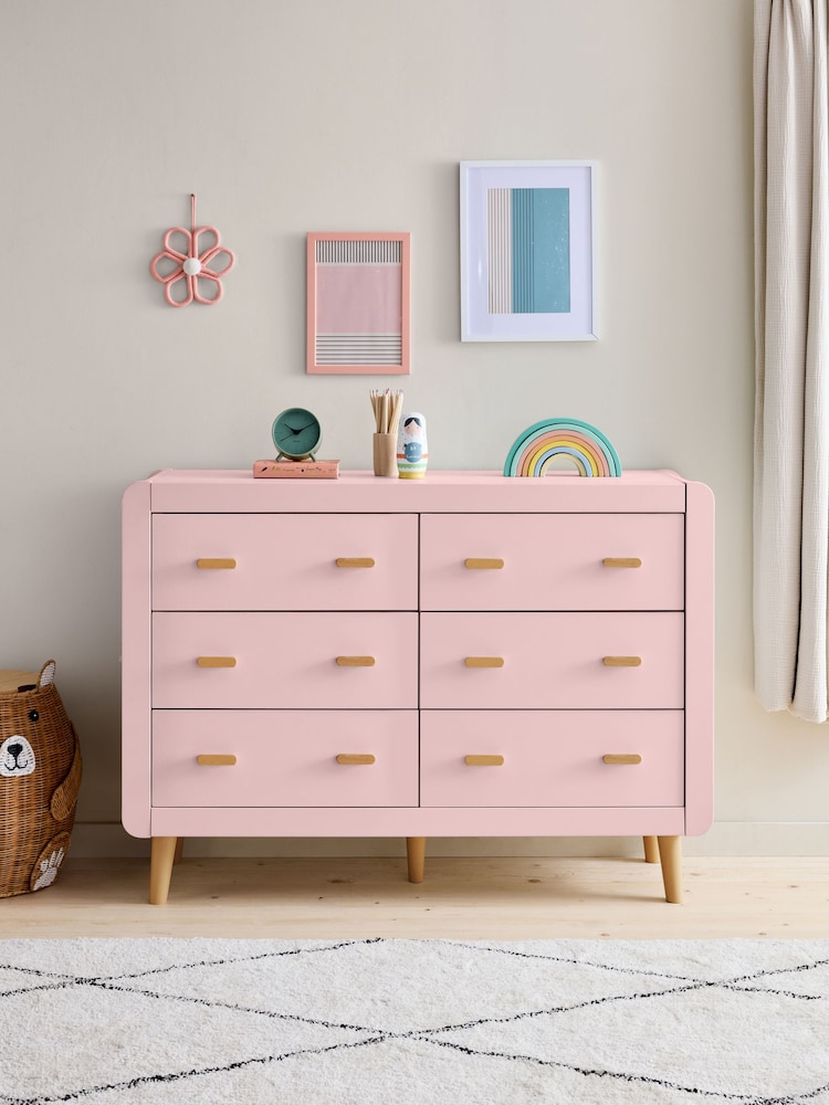 Dusky Pink Kids Alix Chest Of Drawers - Image 2 of 9