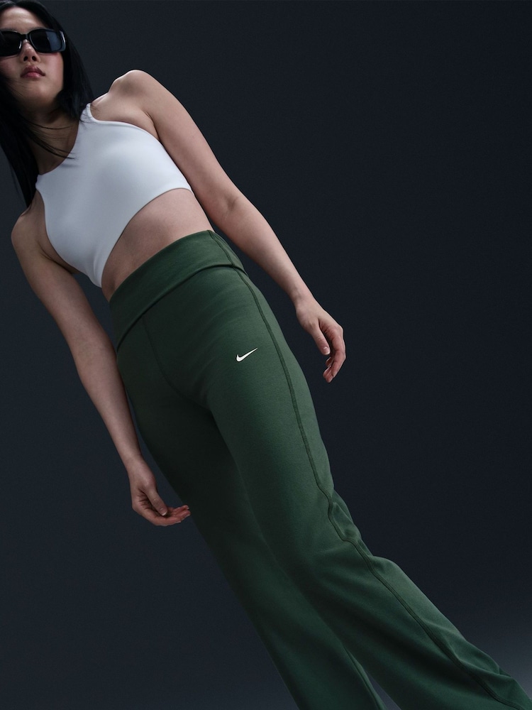 Nike Black High Waisted Flared Leggings - Image 10 of 10