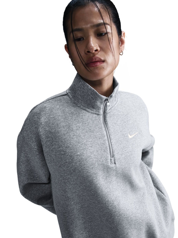 Nike Oversized Sportswear Phoenix Fleece 1/4Zip Sweatshirt - Bild 5 von 5