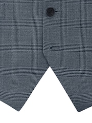 Skopes Grey Tailored Fit Self Check Anthony Suit Waistcoat - Image 4 of 4