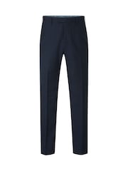 Skopes Blue Tailored Fit Harcourt Tweed Effect Suit Trousers - Image 3 of 4