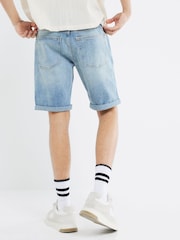 River Island Blue Denim Shorts Multipack 100% Cotton Shorts 2 pack - Image 5 of 6
