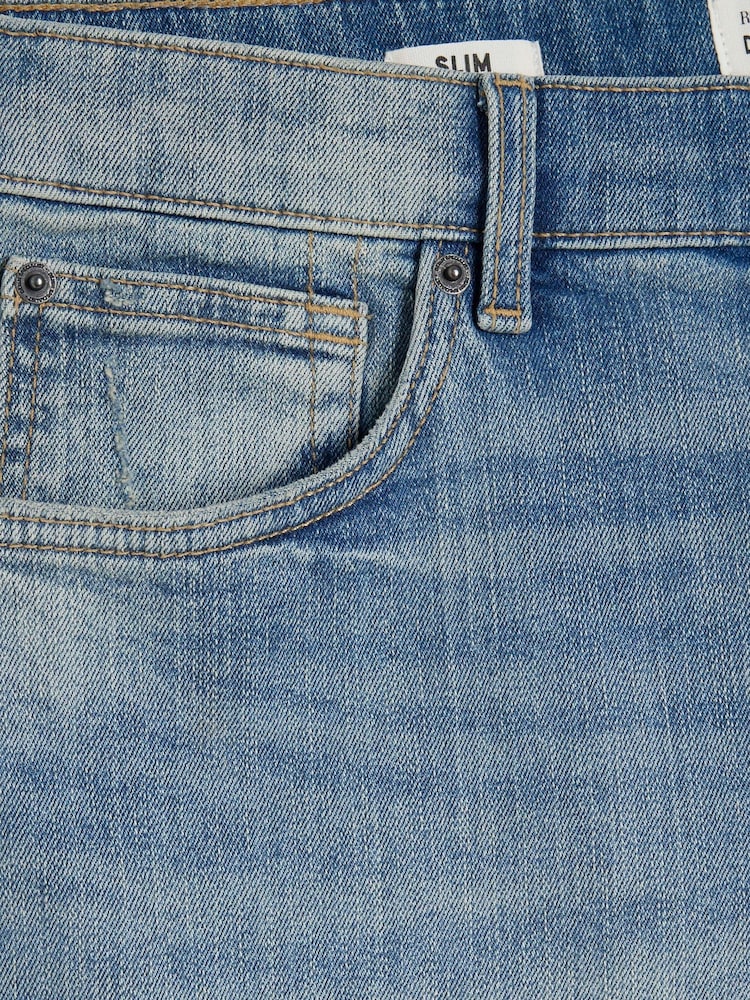 River Island Blue Denim Shorts Multipack 100% Cotton Shorts 2 pack - Image 6 of 6