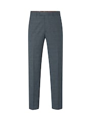 Skopes Grey Tailored Fit Self Check Anthony Suit Trousers - Image 3 of 4