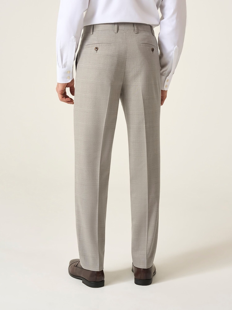 Skopes Natural Tailored Fit Check Charlie Suit Trousers - Image 1 of 4