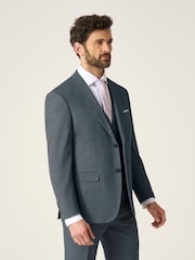 Skopes Grey Tailored Tailored Fit Self Check Anthony Suit Jacket - Image 1 of 6