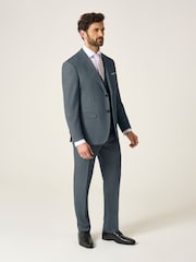 Skopes Grey Tailored Tailored Fit Self Check Anthony Suit Jacket - Image 2 of 6