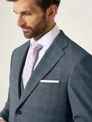 Skopes Grey Tailored Tailored Fit Self Check Anthony Suit Jacket - Image 4 of 6