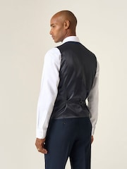 Skopes Blue Single Breasted Harcourt Tweed Effect Suit Waistcoat - Image 2 of 4