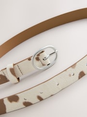 Cow Ecru Cream Belt - Image 3 of 3