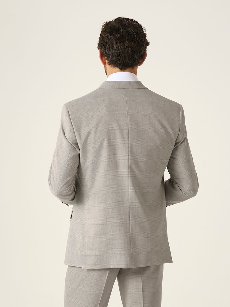 Skopes Natural Tailored Fit Check Charlie Suit Jacket - Image 2 of 5 Skopes Natural Tailored Fit Check Charlie Suit Jacket - Image 2 of 5