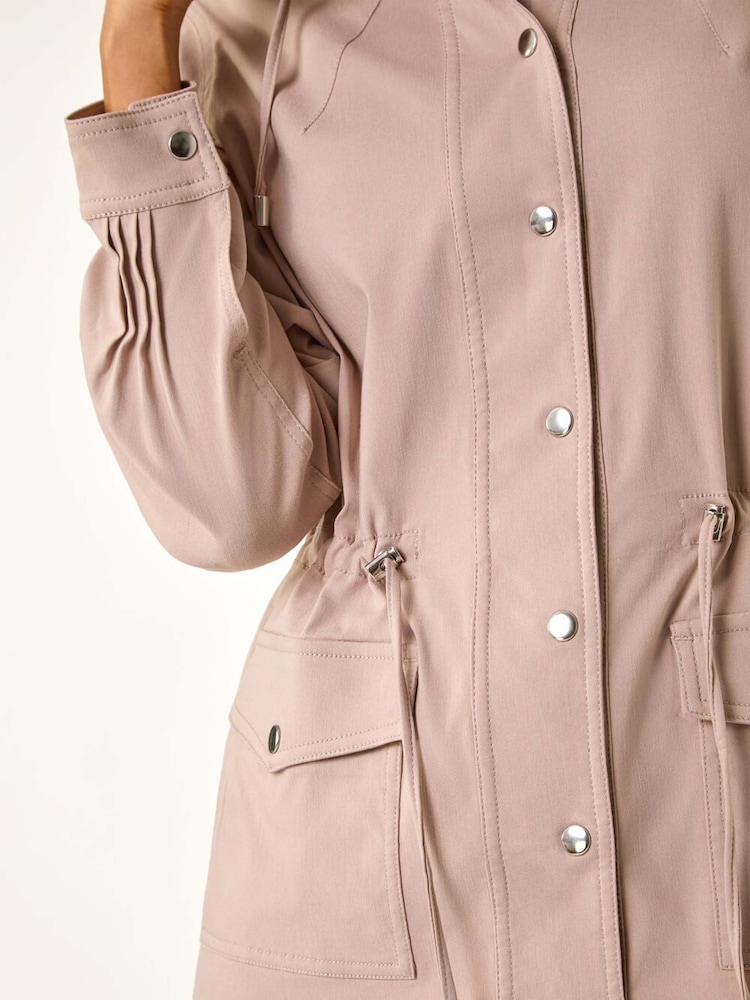 Roman Pink Buttoned Safari Jacket - Image 5 of 5