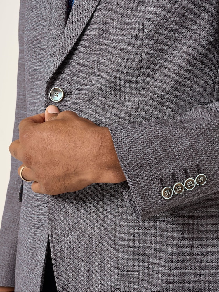 Skopes Berry Tailored Fit Jamie Semi Plain Blazer Jacket - Image 8 of 10