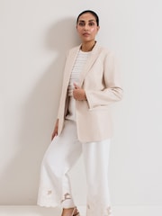 Phase Eight Natural Petite Amble Blazer - Image 6 of 7