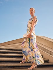 Phase Eight Purple Rachel Printed Dress - Image 1 of 8