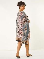 Roman Natural Curve Contrast Print Tunic Dress - Image 3 of 5