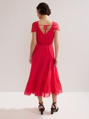 Phase Eight Pink Jen Midi Dress - Image 2 of 7